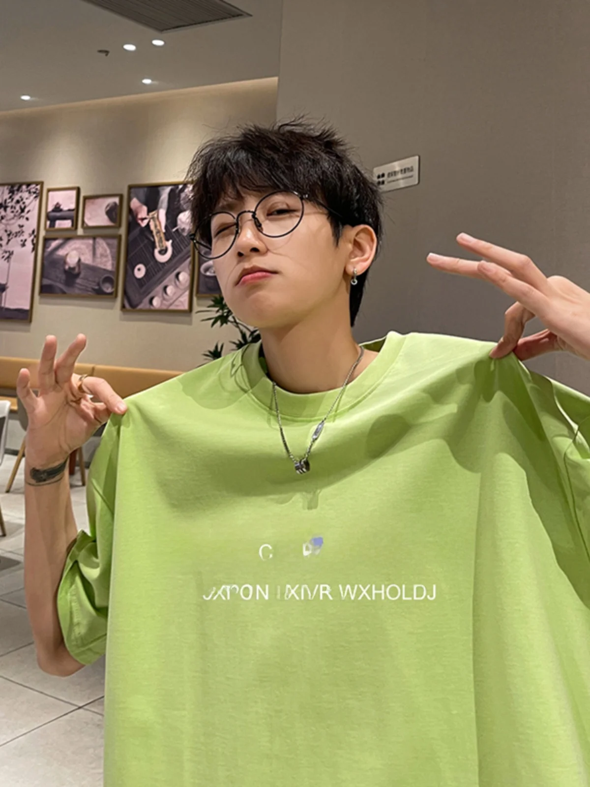 

Мужская футболка Avocado een Cotton aron ort Sve, летняя модная американская футболка свободного кроя с круглым вырезом и рукавом 3/4