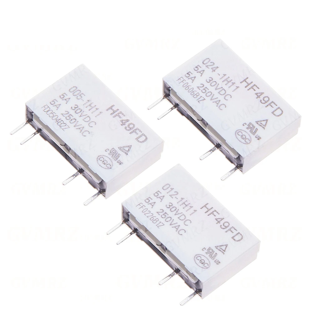 HF49FD Relay HF49FD-005 012 024 1H11 4Pin 5A Relays DC 5V 12V 24V HF49FD-005-1H11 HF49FD-012-1H11 HF49FD-024-1H11