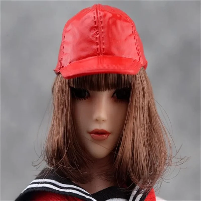 

KUMIK 1/6 Female Soldier Trend Integrated Rubber Cap Hat High Quality Model Accessories Fit 12'' Action Figure Body In Stock