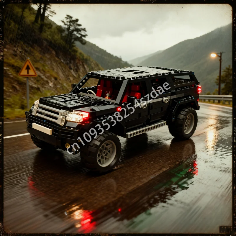 

1419 шт. MOC AWD внедорожник, техническая модель, строительные блоки, строительные сборные игрушки, сделай сам, креативные рождественские подарки, идея для детей на день рождения