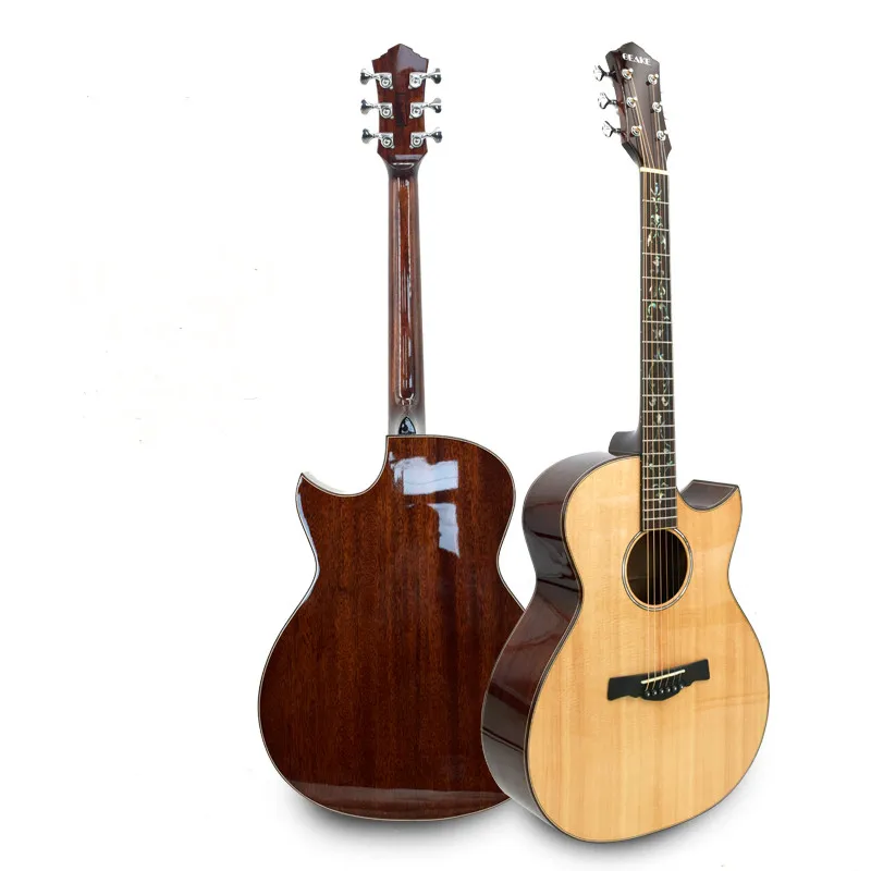 

Geake S-714C High quality all solid guitars 40 inch personality handmade acoustic guitar Spruce body