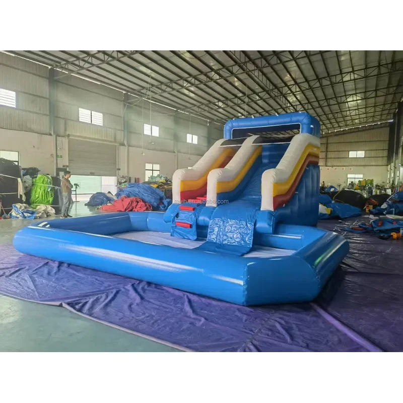 Popular Above Ground Portable High Quality Octopus Inflatable PVC Water Park Slide Swimming Pool High Capacity for Kids for