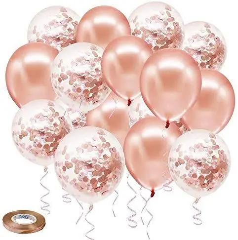 Hot Sale Rose Gold Balloon Set Gold Silver Sequin Balloon Combination Baby Birthday Wedding Decoration