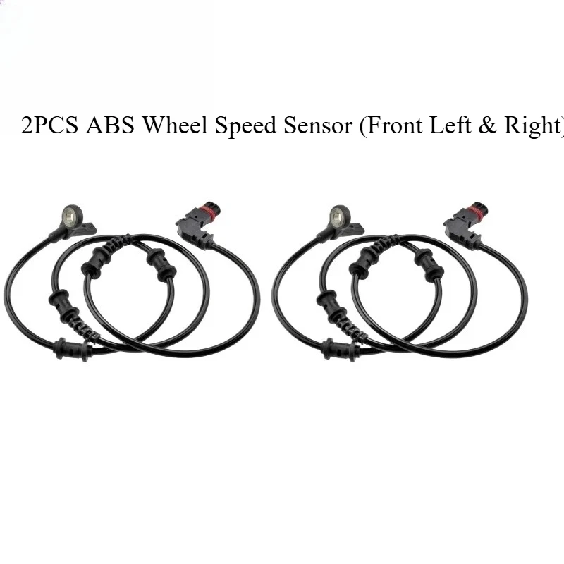 2PCS ABS Wheel Speed Sensor (Front Left & Right) for Mercedes Benz W164 X164 GL450 GL550 GL350 GL320 ML450 ML500 ML350 ML550