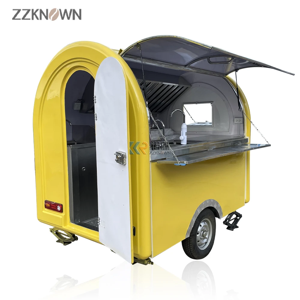 

2024 Pizza Food Cart Ice Cream Coffee Bakery Equipment Mobile Food Trailer Food Truck