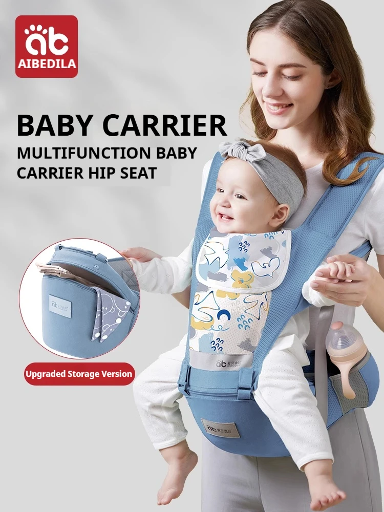 

AIBEDILA Baby Carrier with Hip Seat Ergonomic Newborn Carrier Backpack Infant Hipseat Carrier Kangaroo Baby Wrap Sling 0-36M
