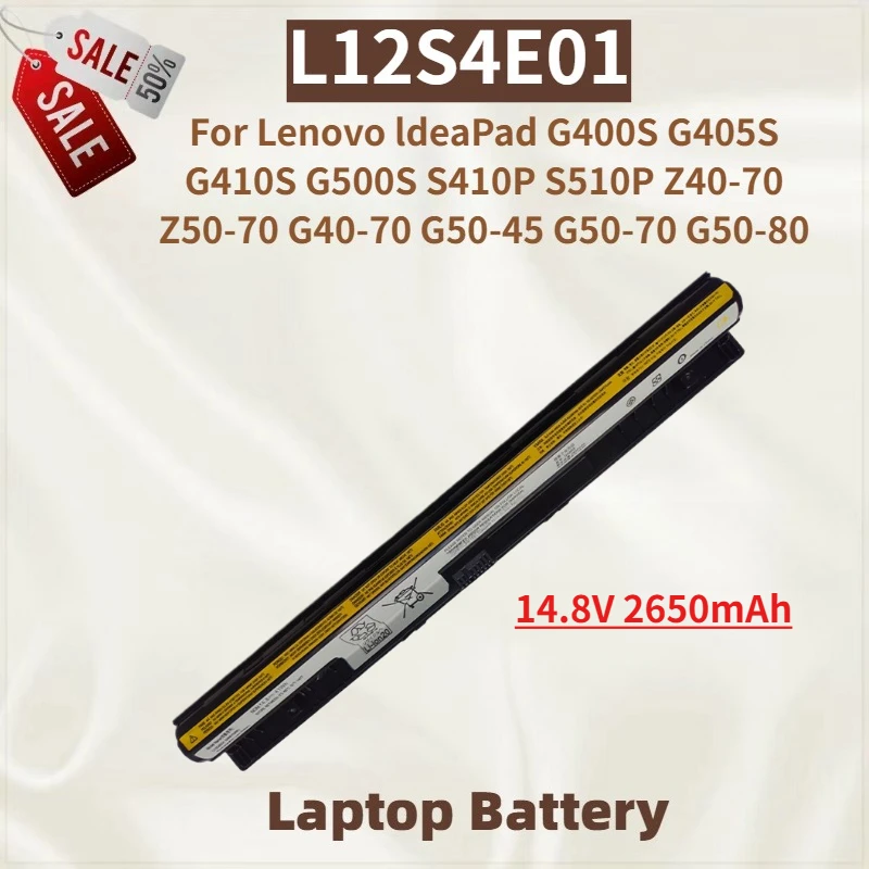 

High Quality L12S4E01 Laptop Battery 14.8V 2650mAh For Lenovo IdeaPad G450S G500s G505s G400s G405s G410s G510 S410p S510p Z710