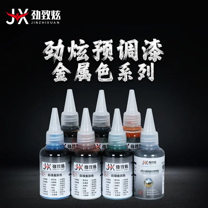 Paint Colored Metallic Color Scheme Pre Mixed Paint Without Dilution GK Handheld Building Block Car Model Spraying And Coloring