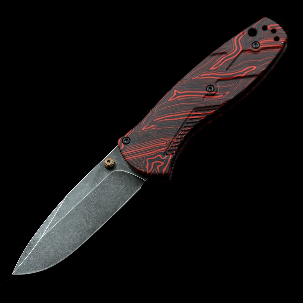 BM 585BK Mini-Barrage Assisted Klappmesser Outdoor Camping Jagd Tasche EDC Werkzeug Messer