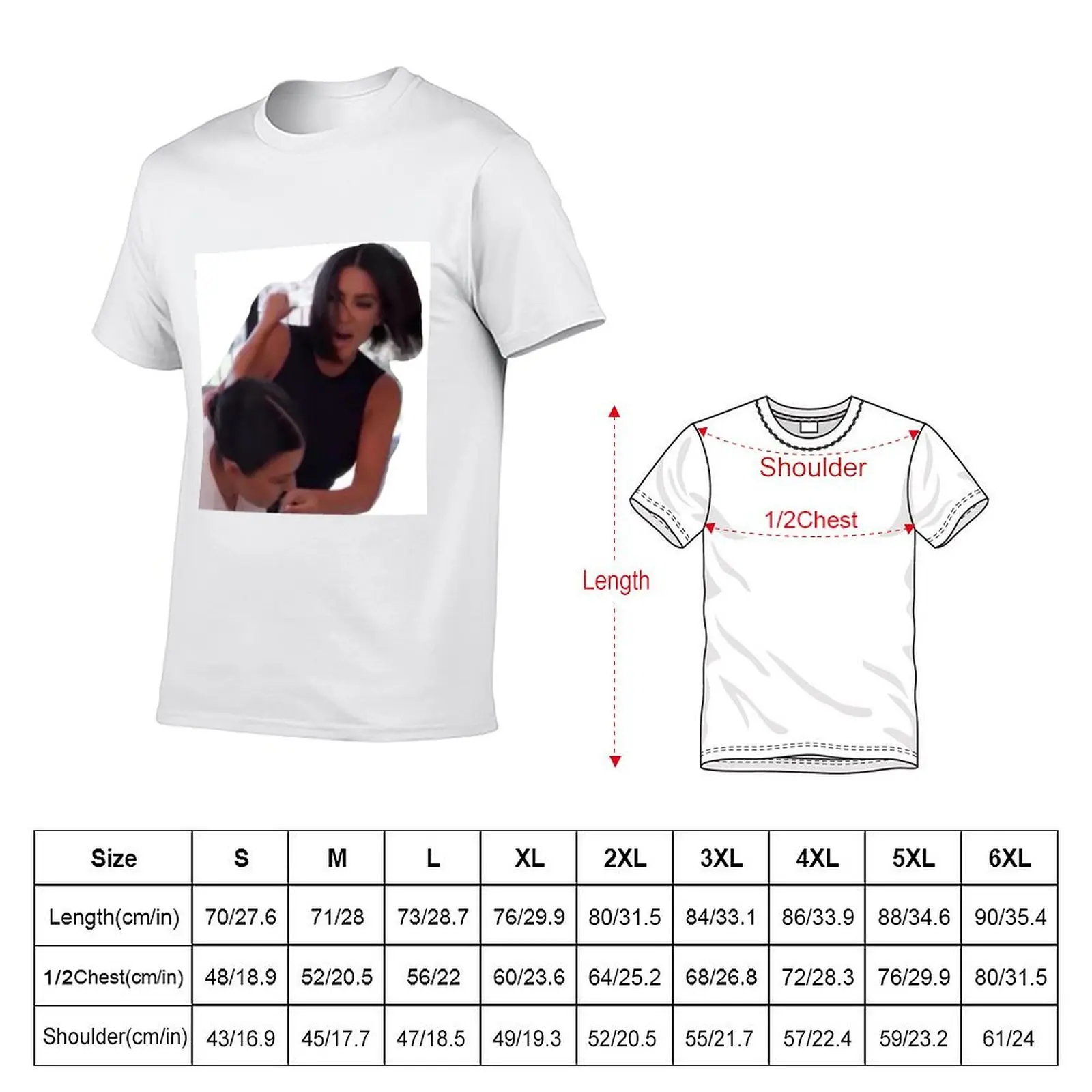 Kim and Kourt Fight T-Shirt cotton graphic tees blanks mens t shirt graphic