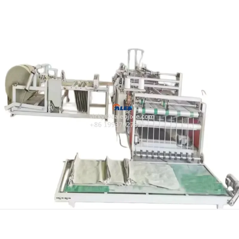 YWM Certificate Industrial PP Woven Sack Bag Sewing and Cutting Machine Production Line Slicing Closing Stamping Integrated