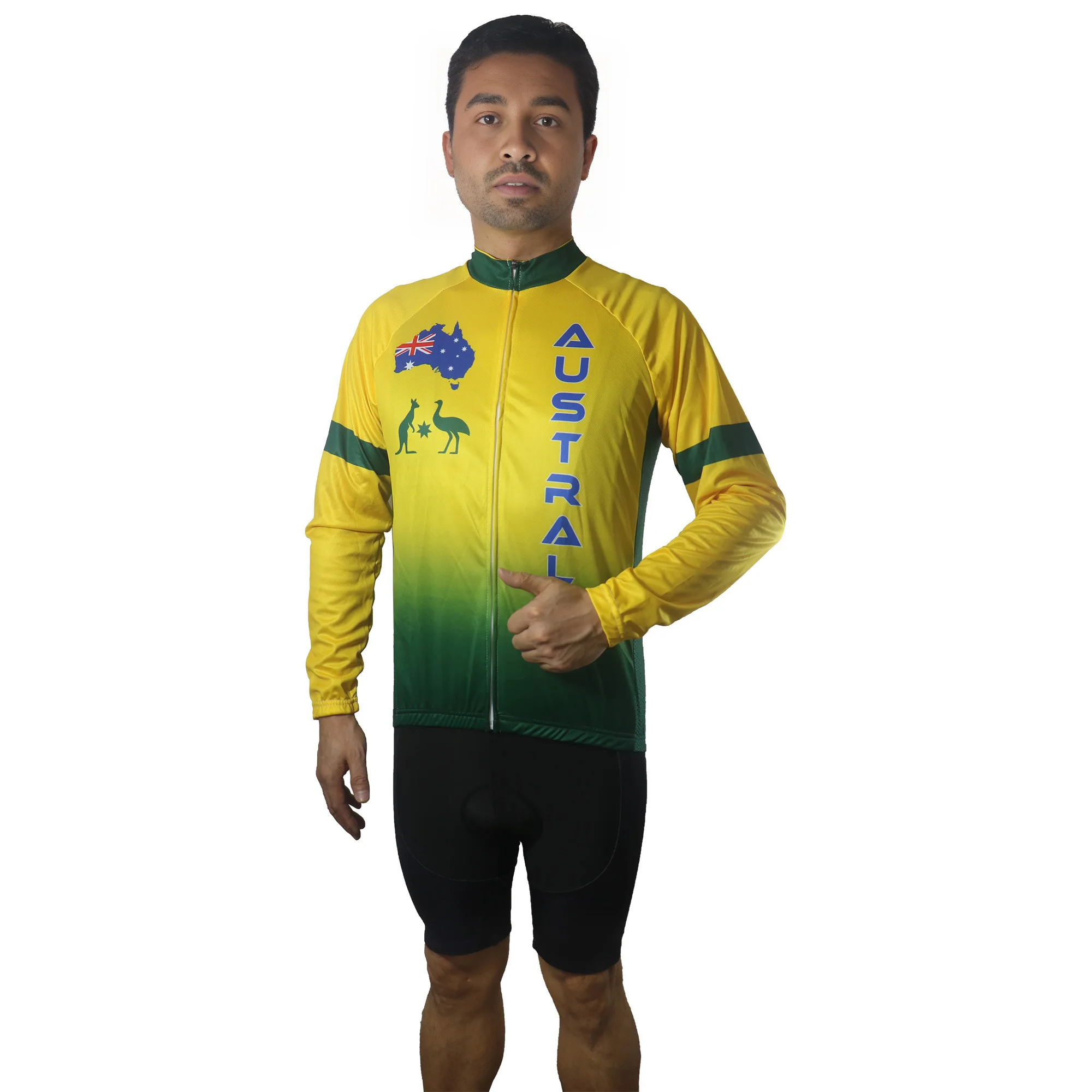 

Australia Bike Long Sleeve Jersey, Cycling Shirt, Road Coat, Motocross Clothes, Bicycle Top, Rider Jacket, Sports Bib Sweater