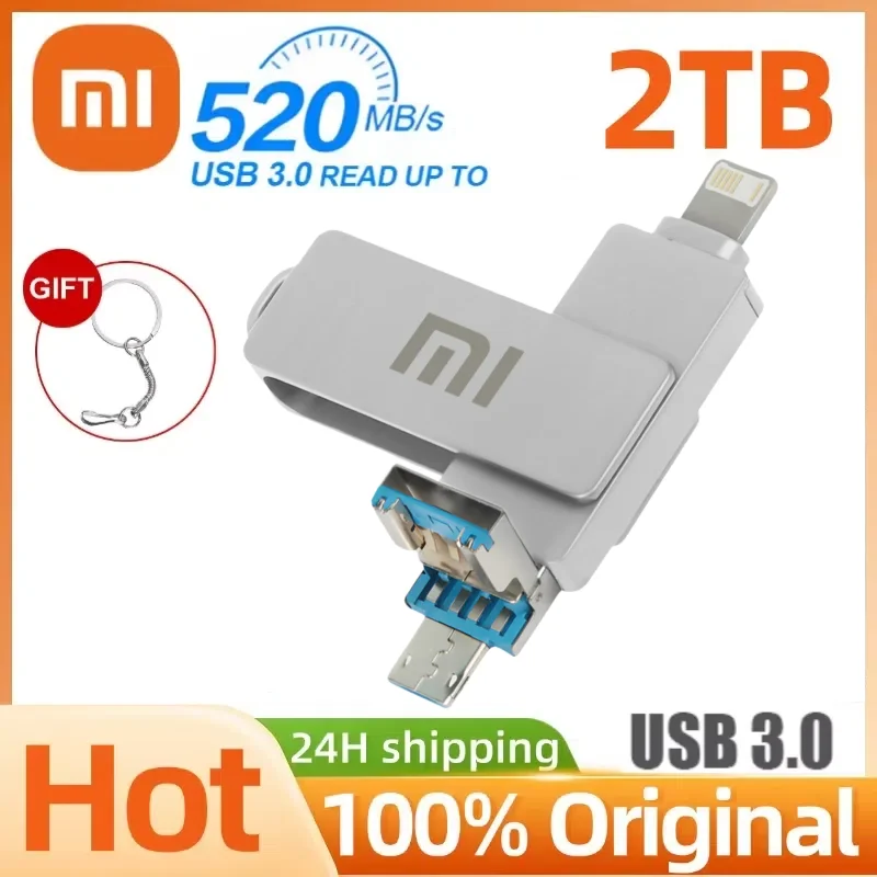 

Xiaomi Pen Drive Original USB Pendrive 2TB Large Capacity Portable USB Flash Drive USB 3.0 High-Speed File Transfer Waterproof