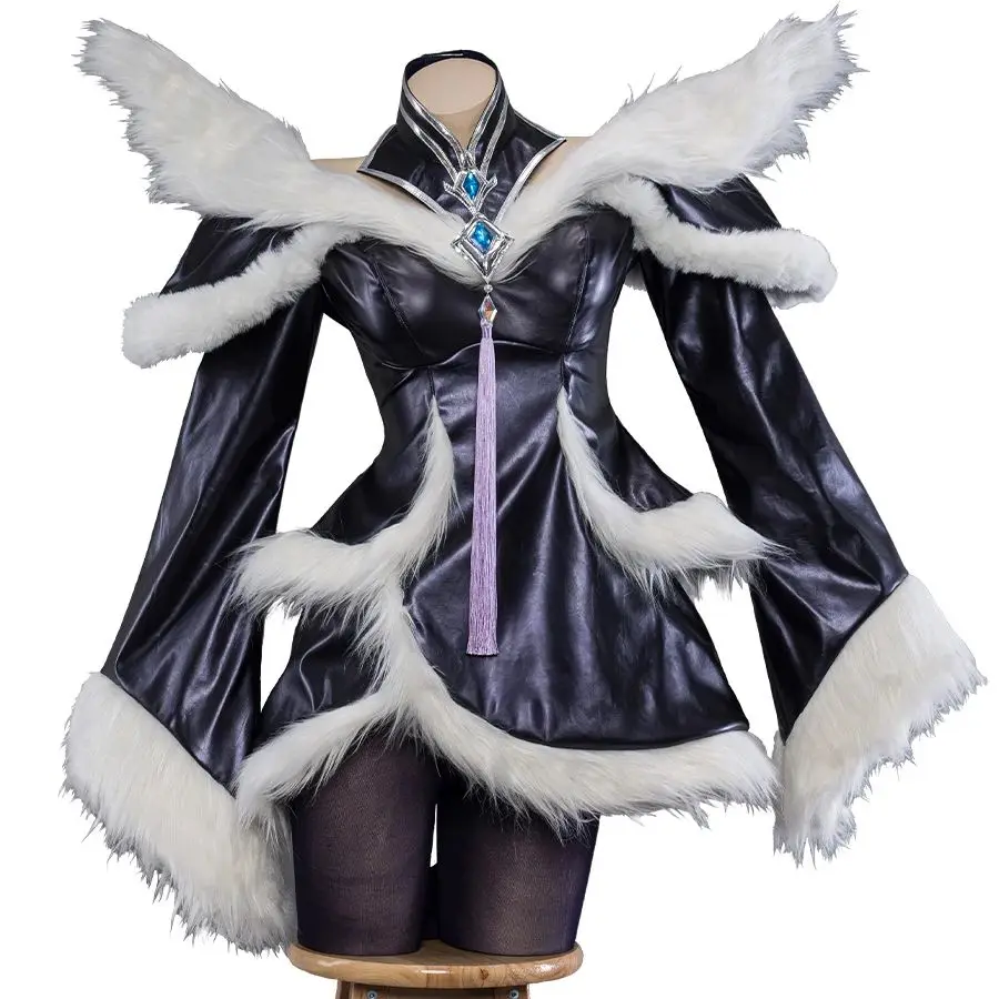 Gra Ahri Cosplay liga o północy Ahri Foxx kostium cosplayowy Anime sukienka nowa dziewięcioogoniasty pełny zestaw Halloween dla kobiet mężczyzn peruki