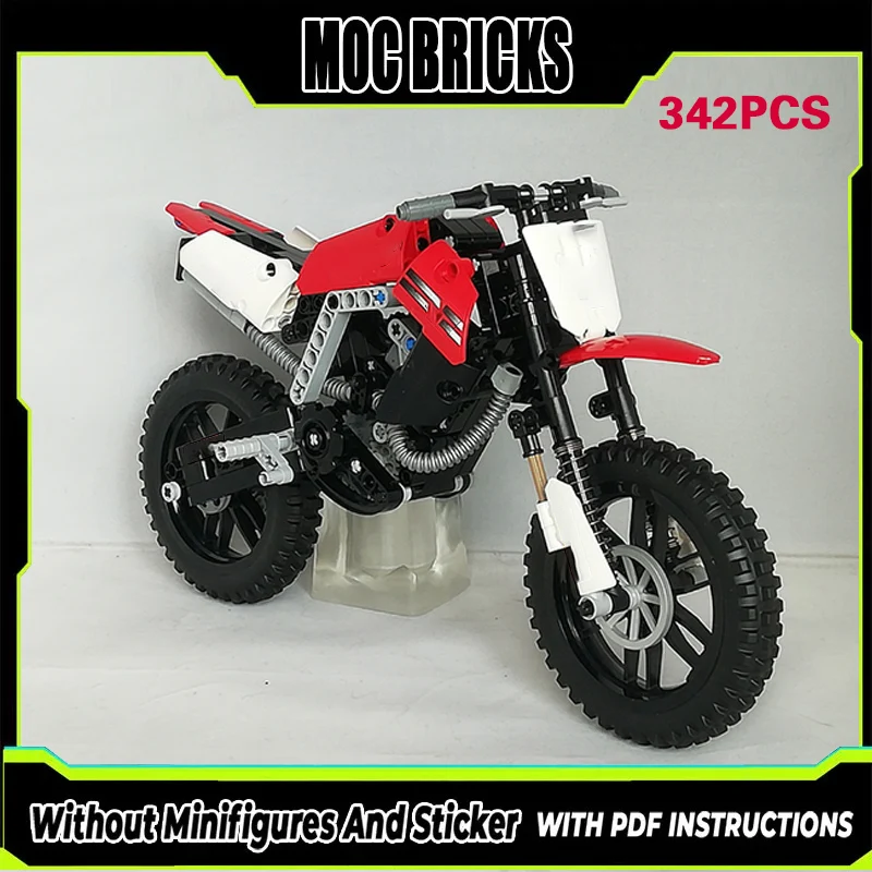 

Конструктор City Car Model MOC: Модульный внедорожный мотоцикл CRF450. Технологичный подарок для детей. Набор для сборки.