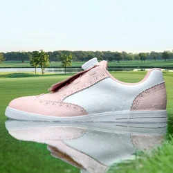 PGM Women`s Professional Anti-slip Spikes Waterproof Microfiber Golf Shoes Soft Breathable All-match Sports Golf Sneakers