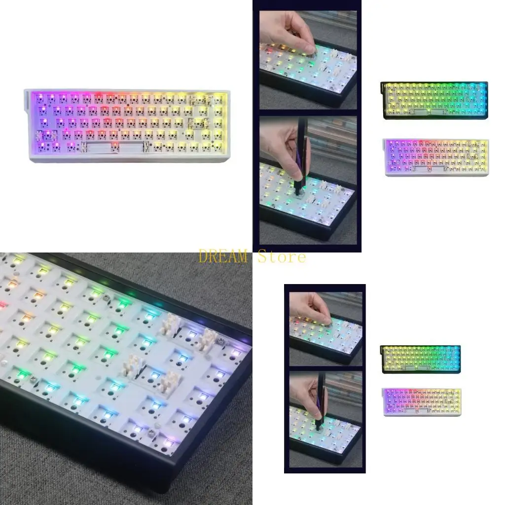 GMK68 68 Triple Mode Mechanical Keyboard with Backlit Bluetooth-Compatible Best Sale