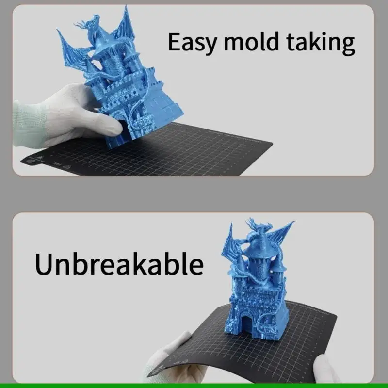 

U55C Двусторонняя печать PEI Стальная пластина для PLA ABS подходит для Ender3 CR10 KP3S