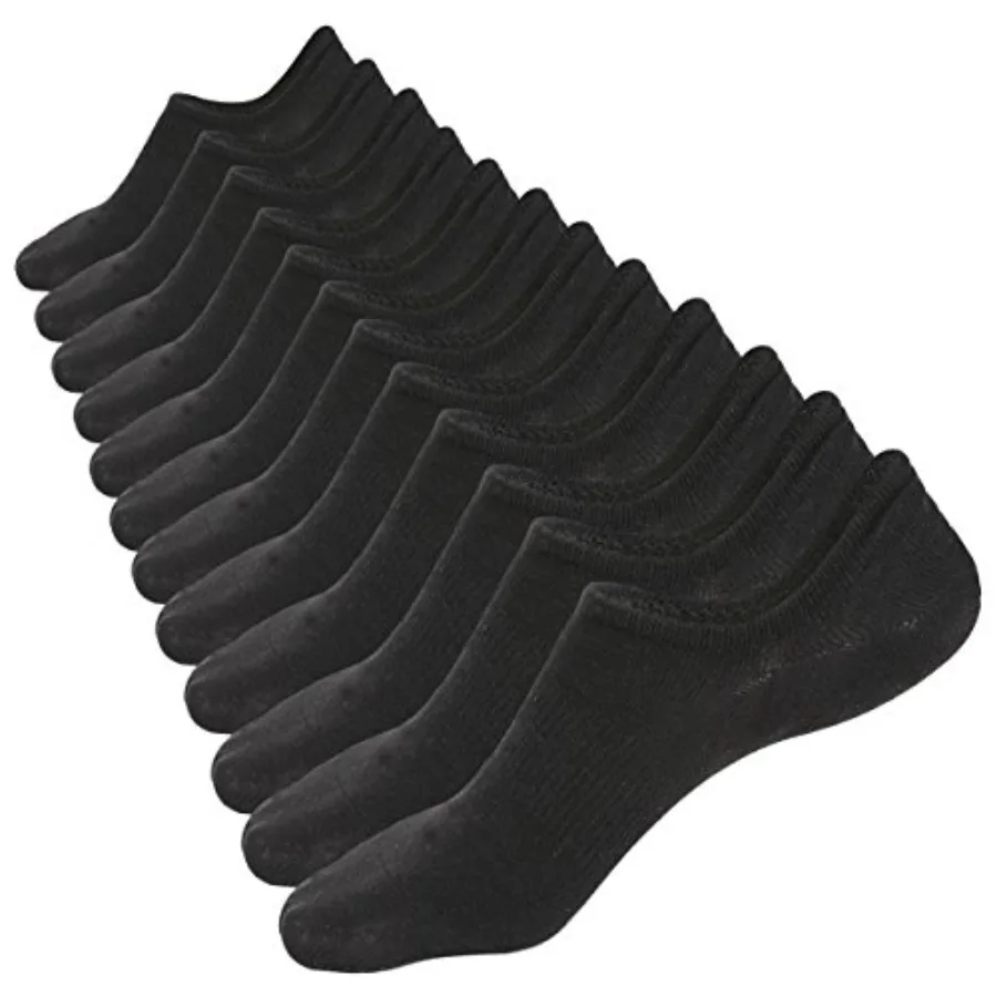 

MotteeandZconia No Show Sock Low Cut Ankle Short Socks for Men/Women Basic Casual Anti-skid Cotton Socks with Non Slip Grips