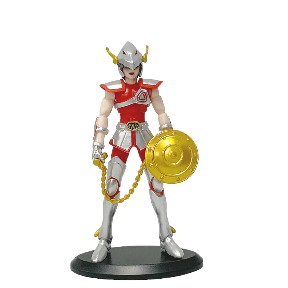 Saint seiya estatueta de ação ikki hyoga seiya shiryu mito em pé pano cavaleiros do zodíaco figuras modelo brinquedos presente das crianças