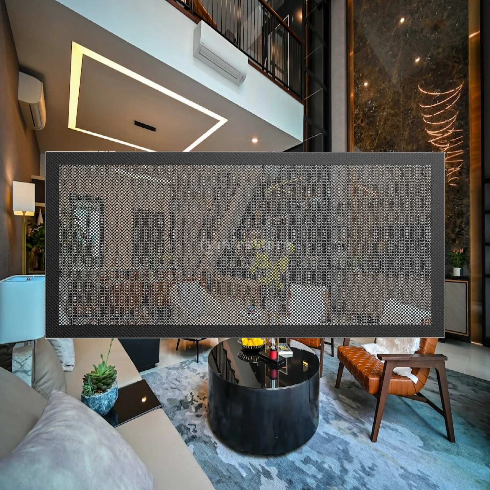 Durable PVC Magnetic Floor Register Vent Screen Mesh Rectangle Covers Supply Lever Heat Vent Grille for Home Protection