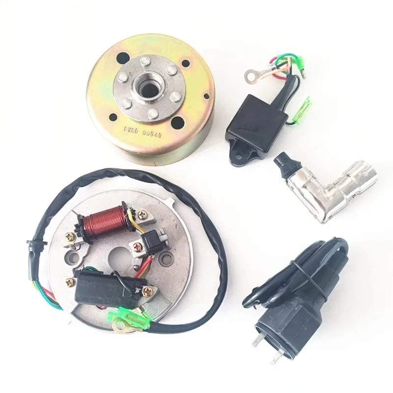Magneto Stator Rotor Ignition Coil CDI Voltage Regulator Full Electrical Kit Fit MBK 51 AV7 Moped Engine Spare Parts 00848 FXXE8