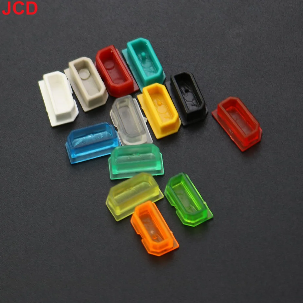 JCD-cubierta antipolvo Multicolor para consola de juegos Game Boy GB, carcasa antipolvo, botón de plástico para DMG 001, 1 unidad