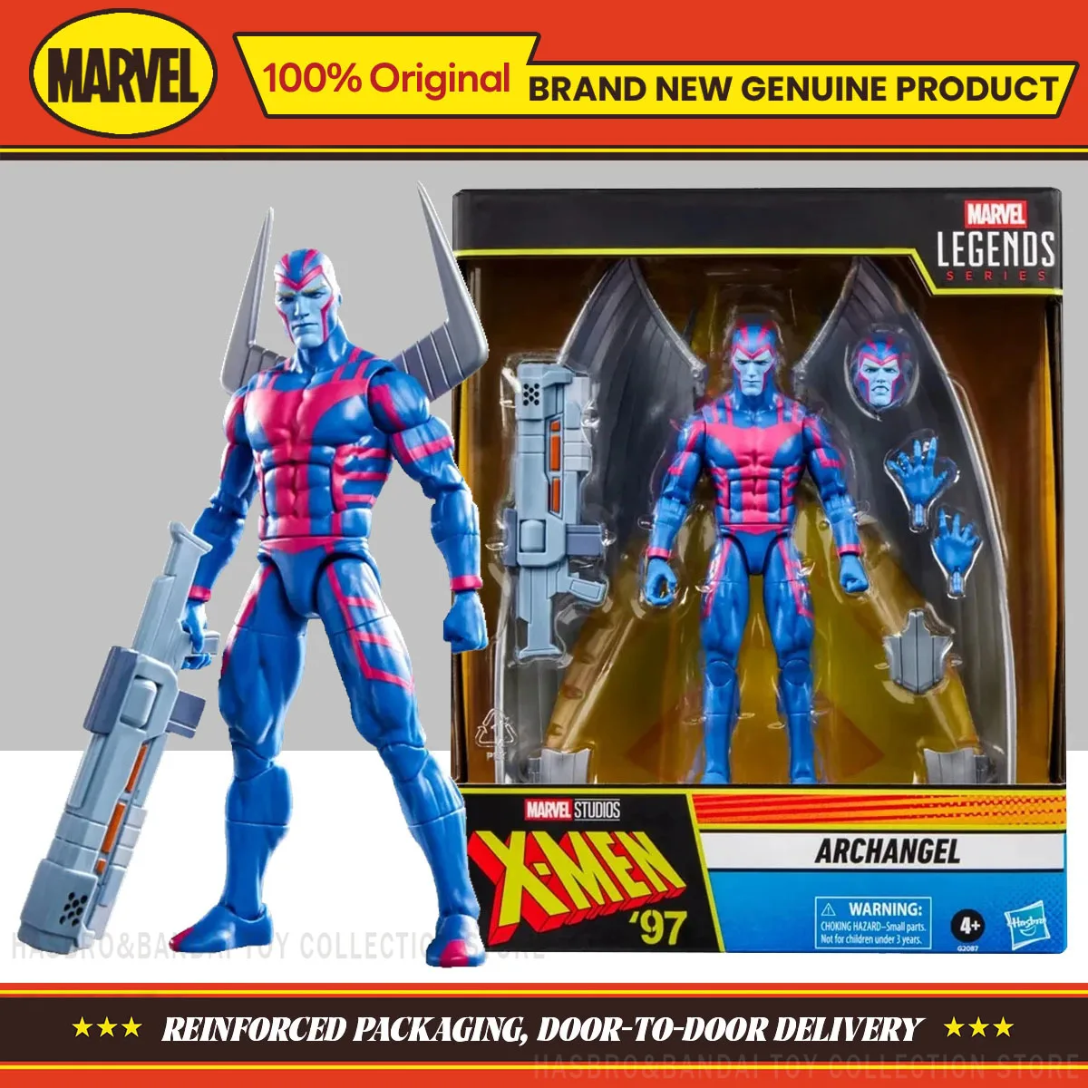 hasbro-marvel-legends-series-x-men-'97-archangel-action-figure-da-6-pollici-modello-originale-da-collezione-regali-giocattolo