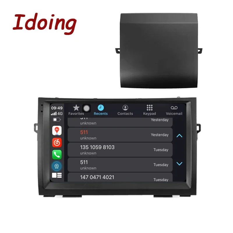 Unidad principal de identificación 2K para Toyota Prius XW20 II 2 2003-2011 Radio de coche reproductor de vídeo Multimedia navegación estéreo GPS Android No 2din