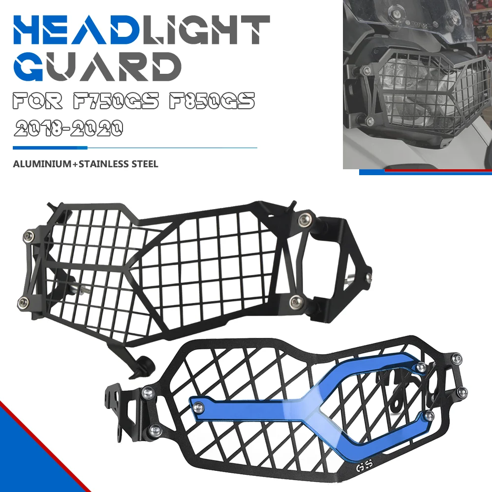 

Motorcycle FOR BMW F750 GS F850 GS 2018-2020 Headlight Protection Head Lamp Light Grille Guard Cover Protector F750GS F850GS