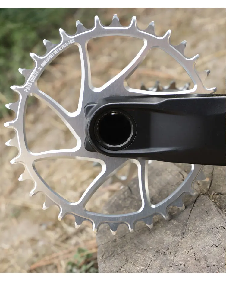 Round Oval 0mm Offset For SRAM Gx XX1 Eagle GXP PASS QUEST Crankset Round MTB Narrow Wide Chainring 28T 30T 32T 34T 36T 38T