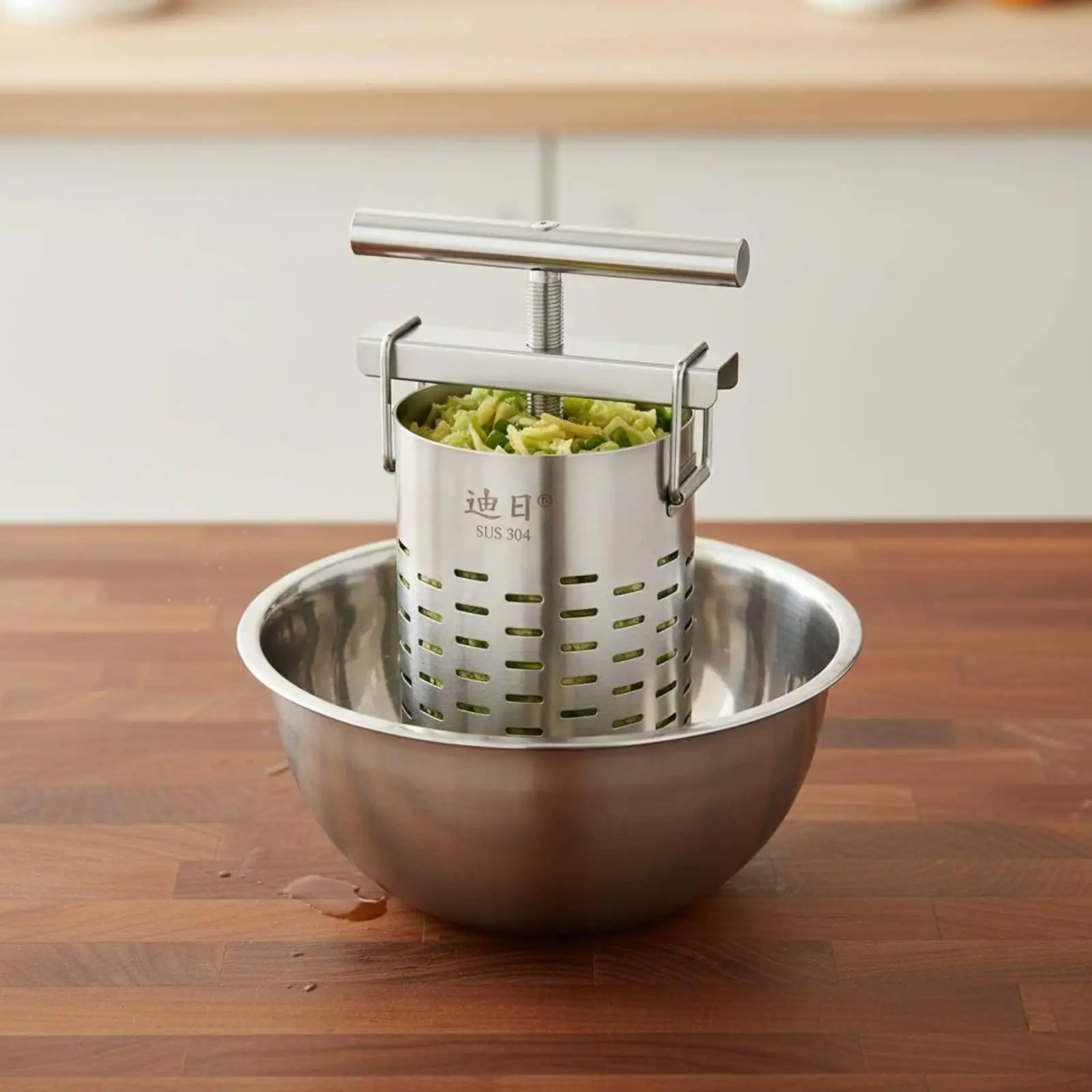 Vegetable Water Remover Stainless Steel Juice Extractor for Dumpling Filling Press Kitchen Dish Drainer Tool