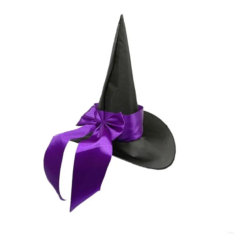 هالوين الساحرة قبعة كبيرة bowknot wizard wizard for adil اطفان حدث cosplay f3md