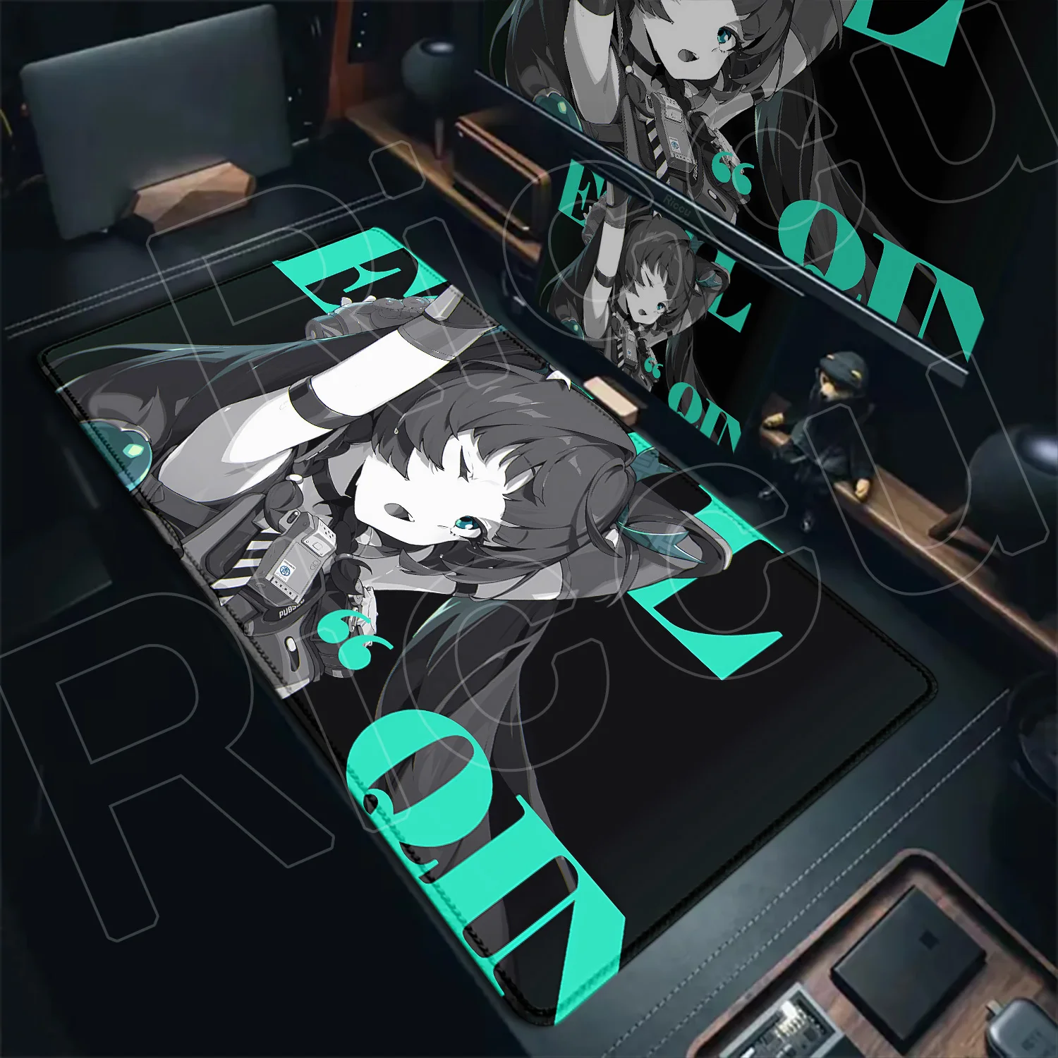 New Zenless Zone Zero Mouse Pad ZZZ Wright Asaba Yuma Trigger Evelyn Chauvelier Anby Jane Large Rubber Locking Edge Keyboard Mat