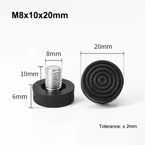 M6 M8 Leveling Foot Screw On Type PP Plastic Furniture Table Chair Sofa Leg Anti-slip Feet Adjustable Leveler Base Bolt Pad - Image 25
