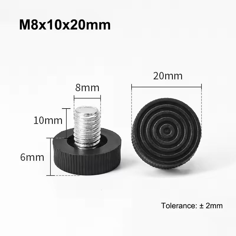 M6 M8 Leveling Foot Screw On Type PP Plastic Furniture Table Chair Sofa Leg Anti-slip Feet Adjustable Leveler Base Bolt Pad - Image 25