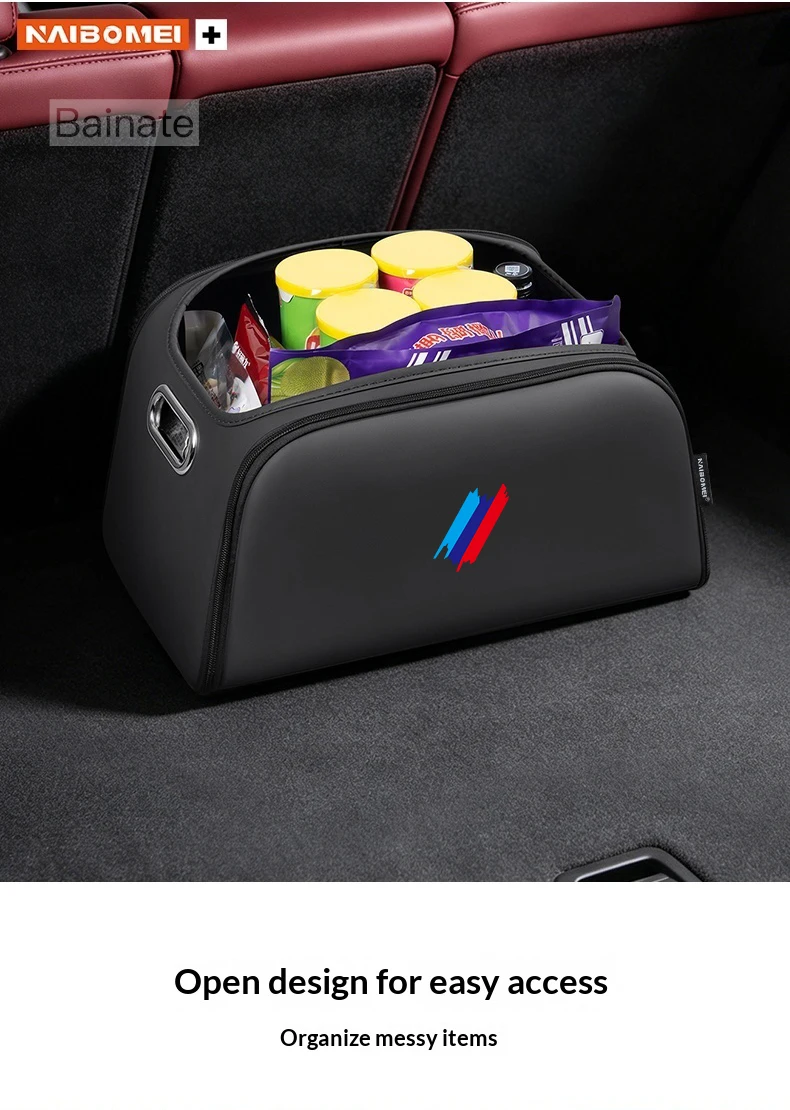 Auto-Kofferraum-Aufbewahrungsbox, Für BMW E90 G80 M3 G30 M5 F82 F83 F20 F21 G42 F95 F96 G06 Großvolumige Aufbewahrungstasche Zubehör – Detail 2
