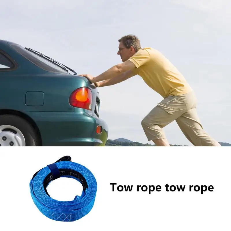 Towing Strap Heavy Duty Car Towing Rope Tow Accessories For Off-Road Truck Vehicle Recovery And Guaranteed For Drivers Truckers