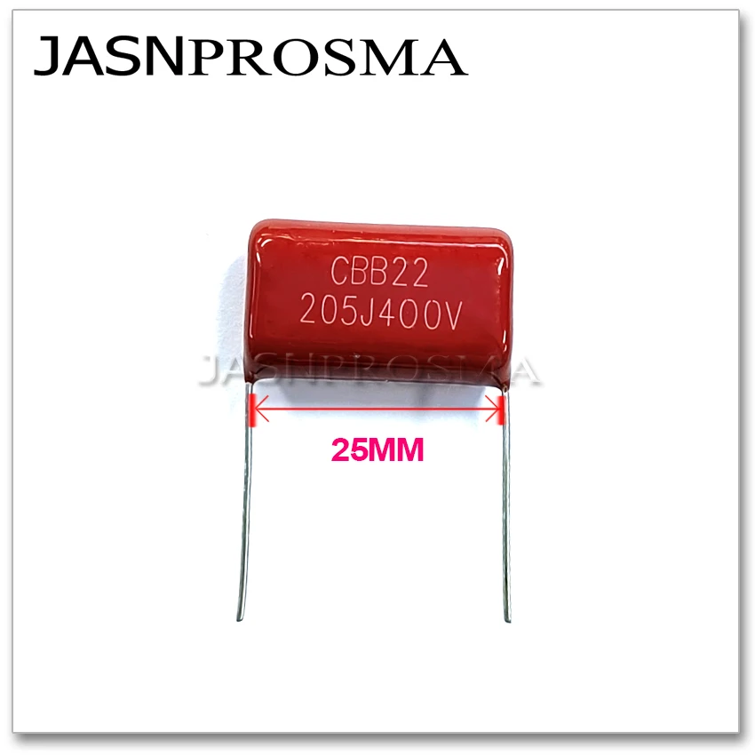 JASNPROSMA CBB capacitor pitch 25MM 630V 1600V 2000V 2KV 100PCS 100NF 330NF 1UF 0.1UF 0.33UF 104J 334J 105J 5% Metallized Film