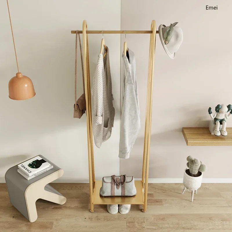 Factory Direct 2026 Modern Minimalist Bedroom Floor Clothes Rack Storage Hanger Multi-Functional Household Coat Rack