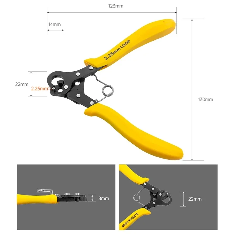 

Wire Rolling Plier Jewelry Making Tool Wire Winding Bending Repair Round Nose Pliers for Wire Ring Wrapping 1.5mm 2.25mm 3mm