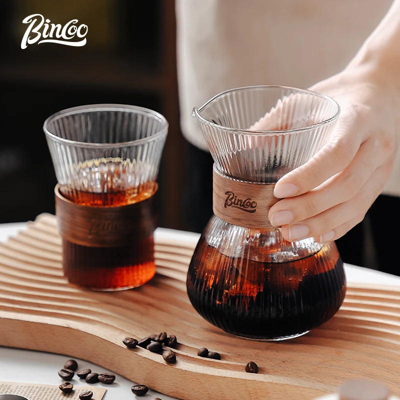 Bincoo 400ml Glass Coffee Cup with Coaster Transparent Water Tea Drinkware Milk Juice Mugs Bar Coffee Shop Kitchen Drinkware