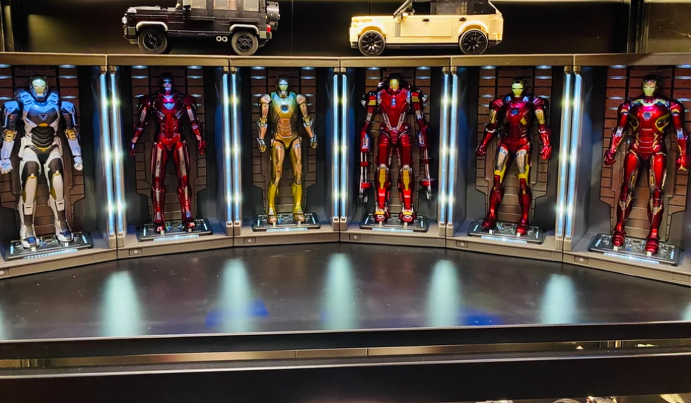 

Marvel Iron Man Mk7 Articulated Action Figure Hall Of Armor Set Toy Model Desktop Decoration Perfect Festival Gifts For Fans