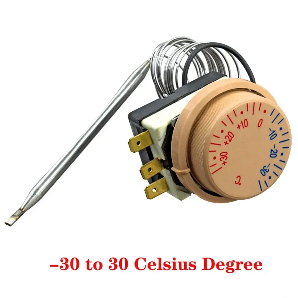 1pcs -30 To 30℃ Refrigerator Thermostat Fridge Mechanical Temperature Switch AC 250V 16A Refrigerator Temperature Control Switc