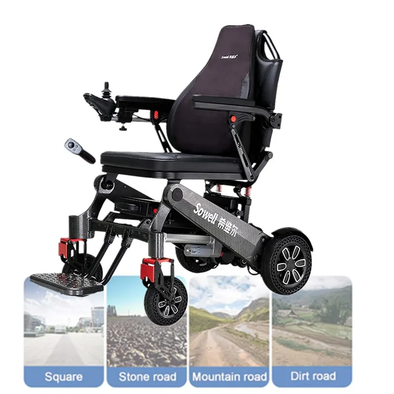 Economical Price Wholesale Electric Power Wheelchair Motor Adjustable Height Electric Folding Wheelchair For Disable