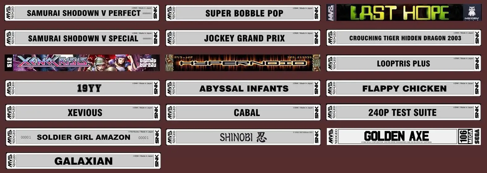 NEOGEO MVS 맞춤형 SNK 아케이드 기계 또는 NEO MVS 어댑터가 있는 AES 콘솔용 단일 게임 카트리지