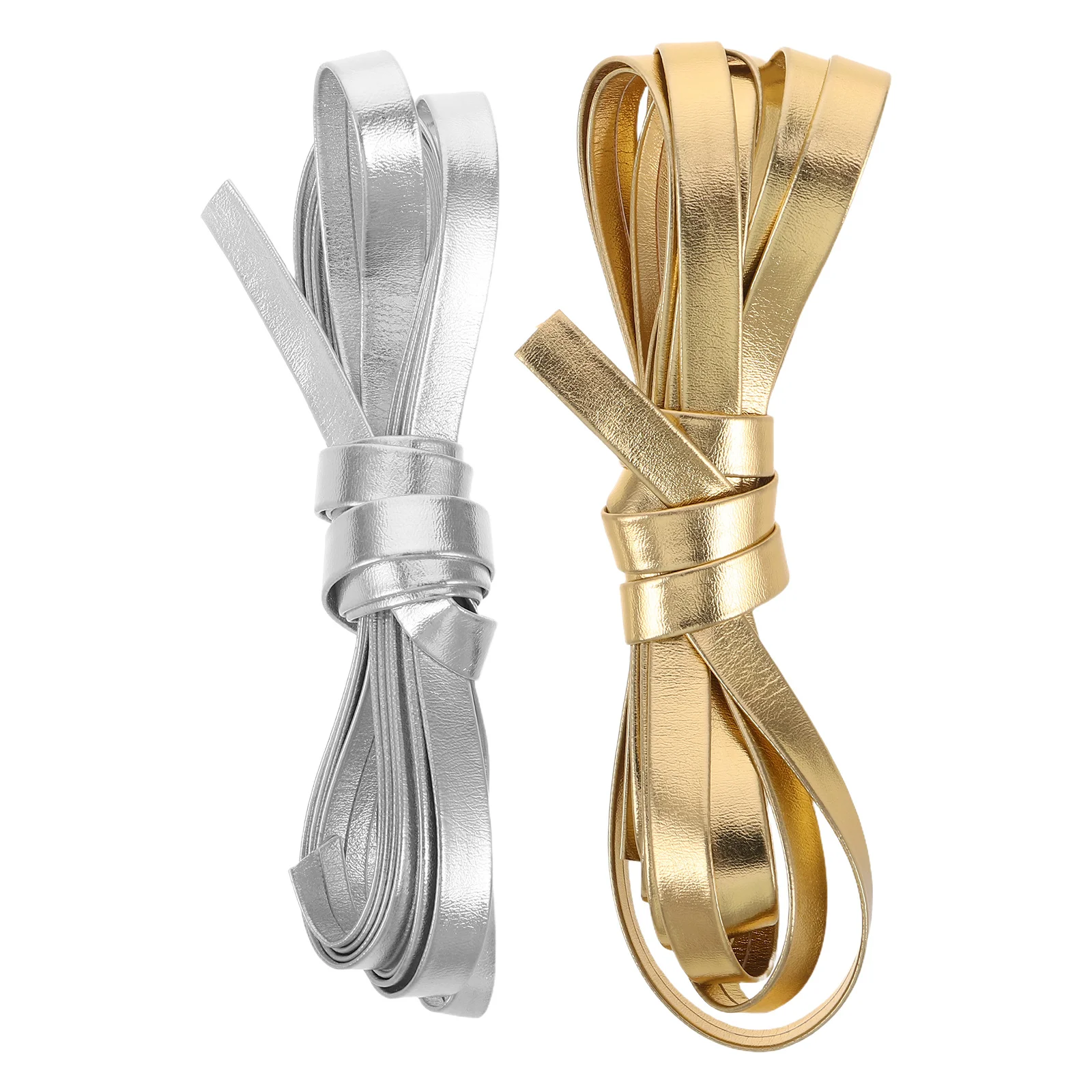 

2Pcs PU Strap Artificial Cord Jewelry Making Crafts DIY Bag Strap Soft Flexible PU Strips for Crafts Making