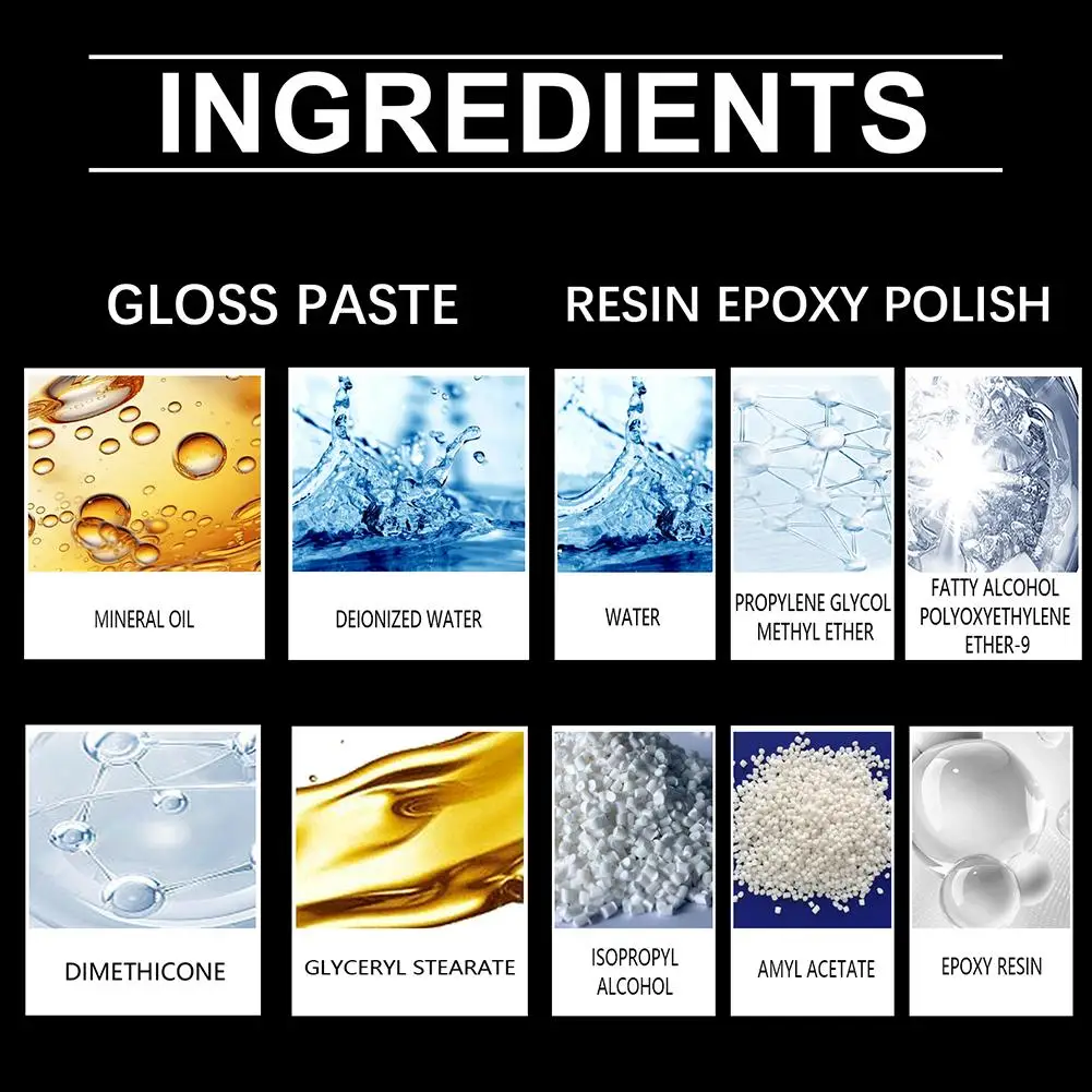 طقم تلميع الراتنج فرك مجمع تلميع متعدد الوظائف لمشاريع الايبوكسي إزالة الخدوش استعادة تألق مجموعة كاملة