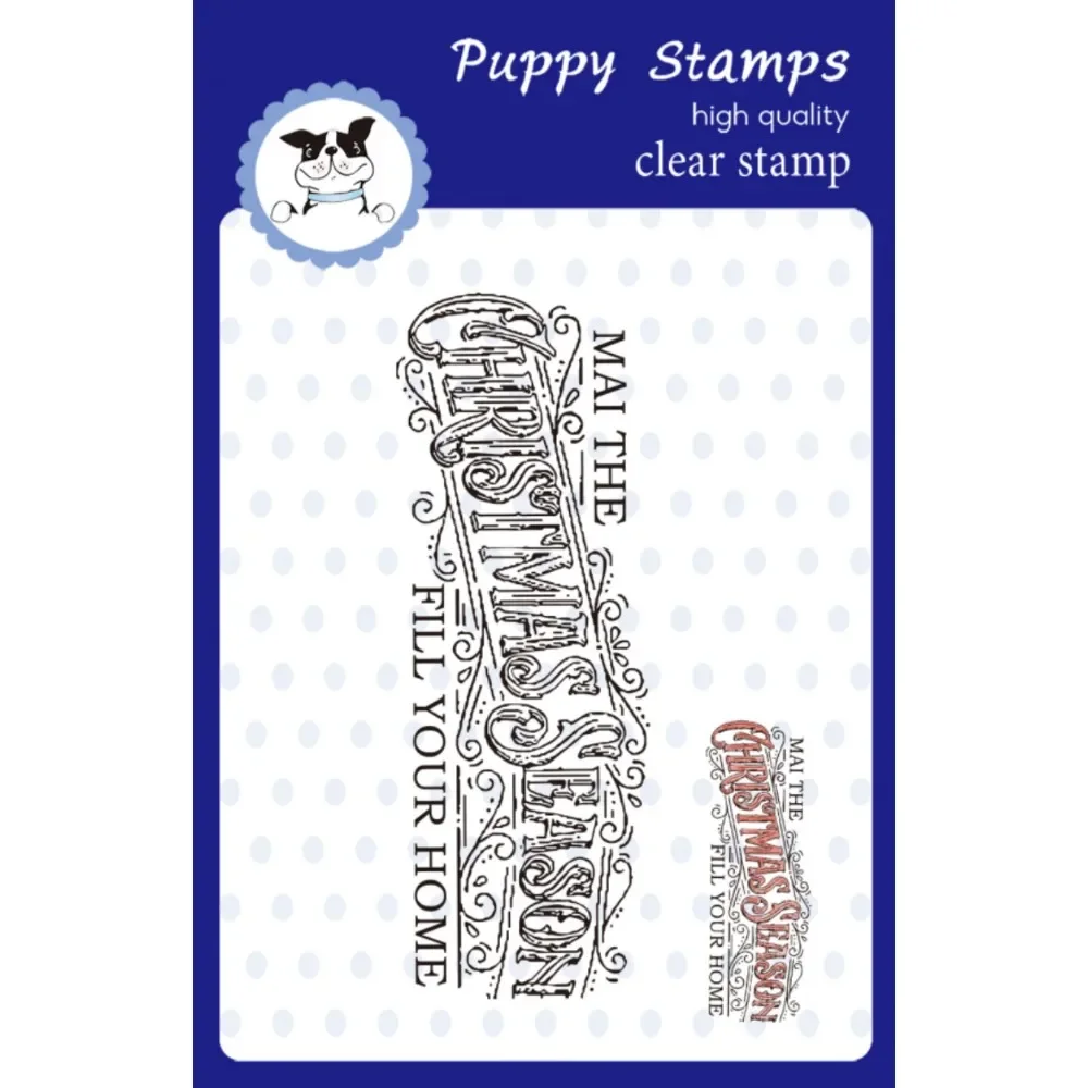 

PUPPY STAMP Christmas Clear Stamps Metal Cutting Dies Making Card Scrapbook Embossed Paper Album Diy Craft Knife Mould 2023 New