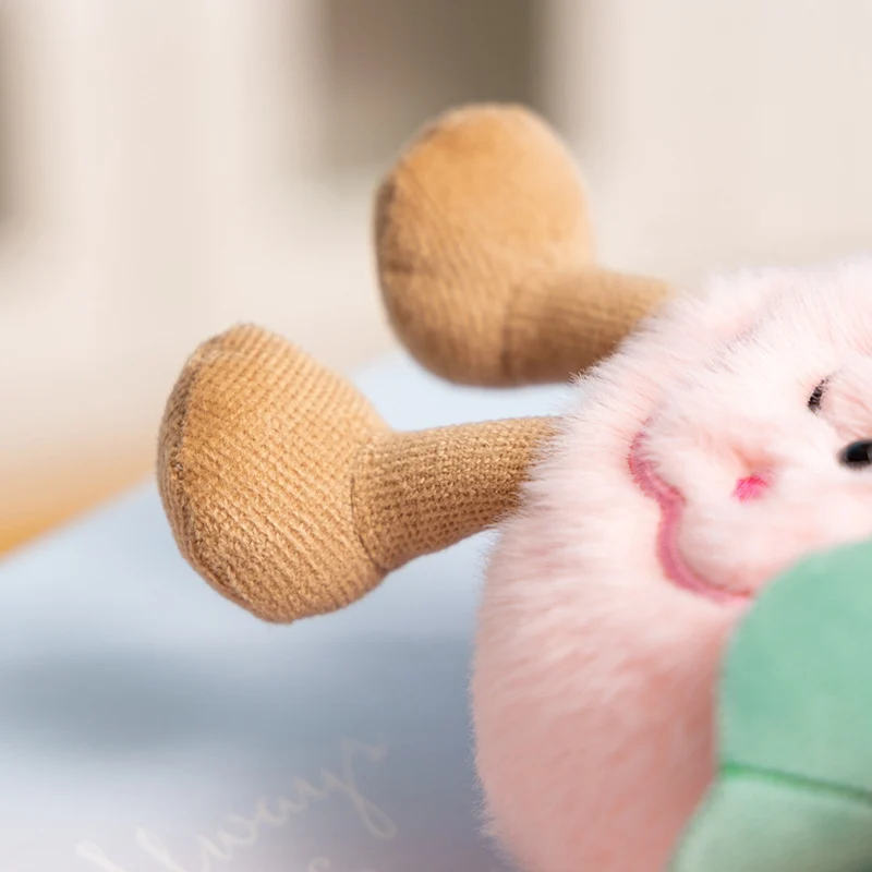 Kawaii 11cm simulação dos desenhos animados anime lótus sobremesa bolo boneca de pelúcia linda planta biscoito pingente artesanal bonecas mochila presentes